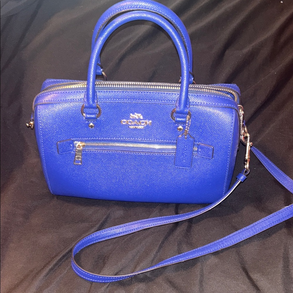 Coach Vibrant Blue Satchel